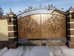 Ворота металлические с элементами ковки — изображение 6